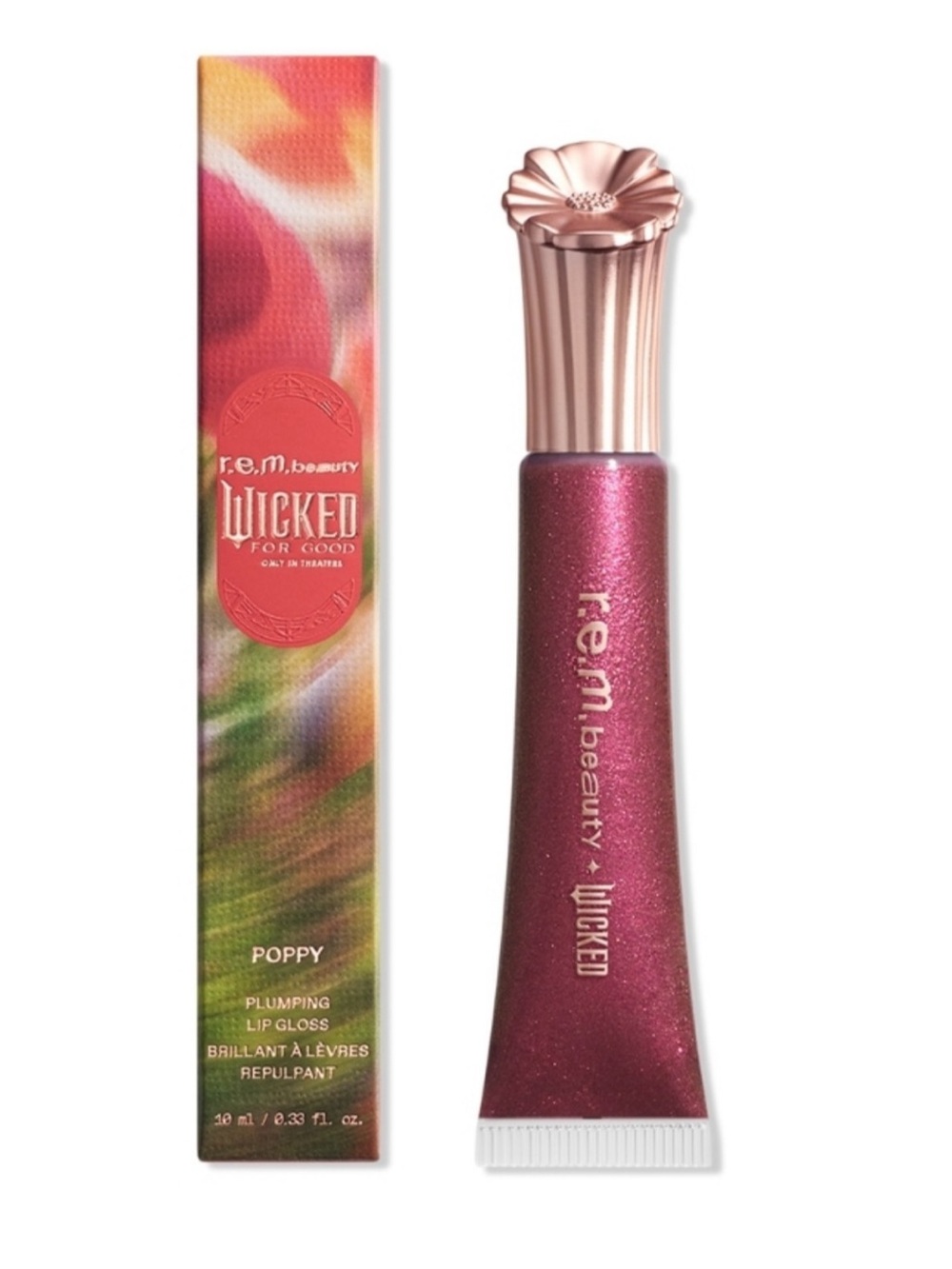 R.e.m beauty Wicked for good Poppy Plumping Lip Gloss - Pretty as Poppy